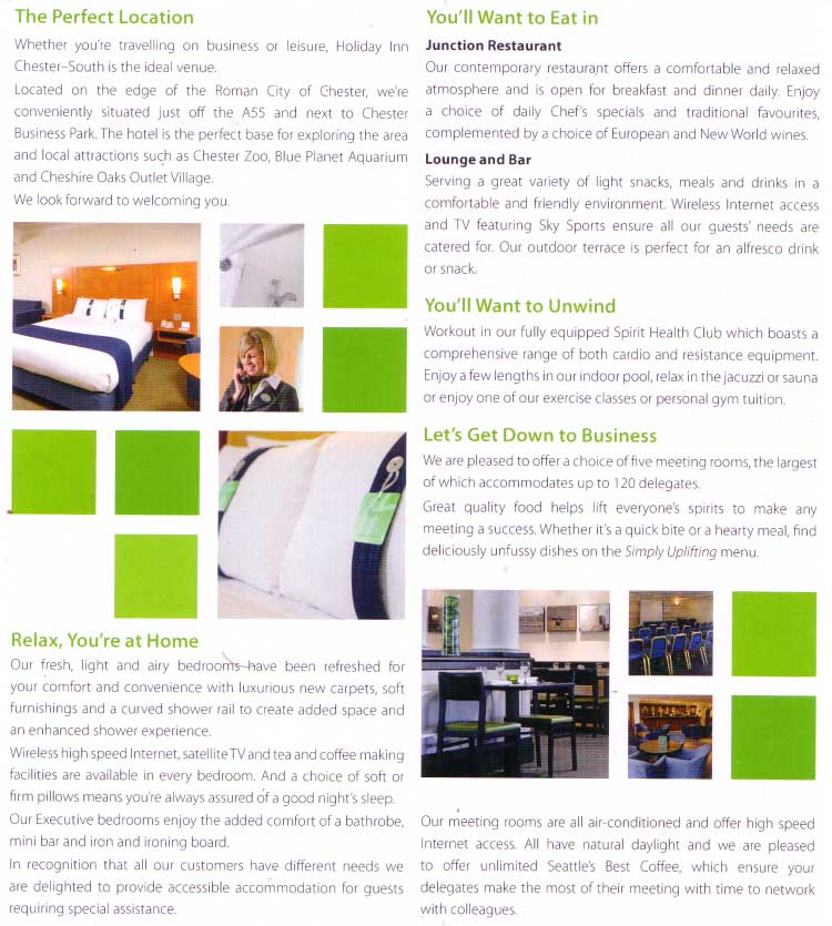 Holiday Inn Chester South Leaflet 2